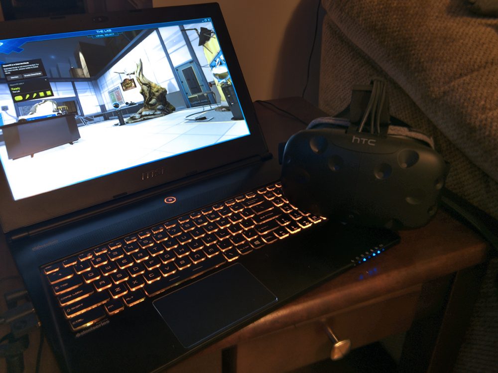 HTC Vive running from a MSI GS60 6QE (1080p)  with Optimus graphics (GTX 970M)